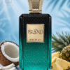 Khadlaj Island Extrait de Parfum 5 Khadlaj Island Extrait parfüm trópusi hangulatú illattal, egzotikus gyümölcsös és fás jegyekkel.