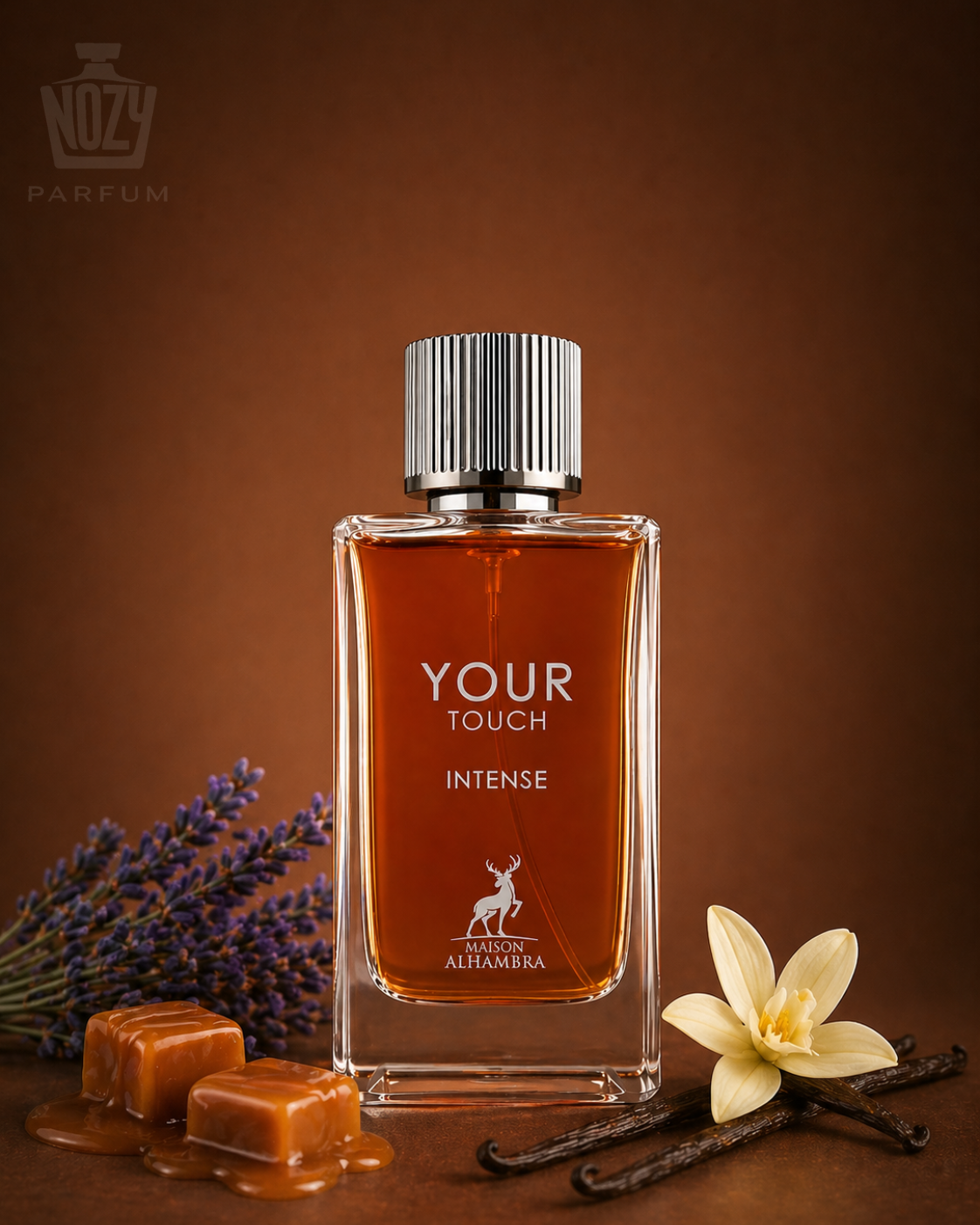 Maison Alhambra Your Touch Intense EDP 1 Maison Alhambra Your Touch Intense Eau de Parfum – karamellás, fűszeres és vaníliás férfi illat.