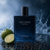 Rayhaan Nocturno Eau de Parfum – modern citrusos-fás férfi illat aromás jegyekkel elegáns üvegben.