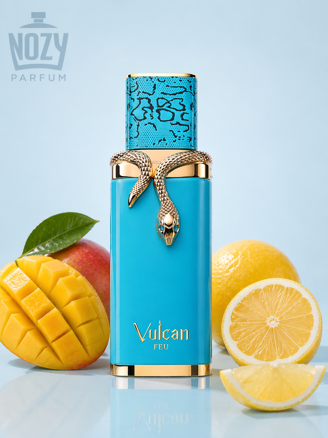 French Avenue Vulcan Feu EDP 1 Friss. Trópusi. Robbanékony. A Vulcan Feu EDP a mangó és a tűz találkozása – egy illat, amit nem lehet ignorálni.