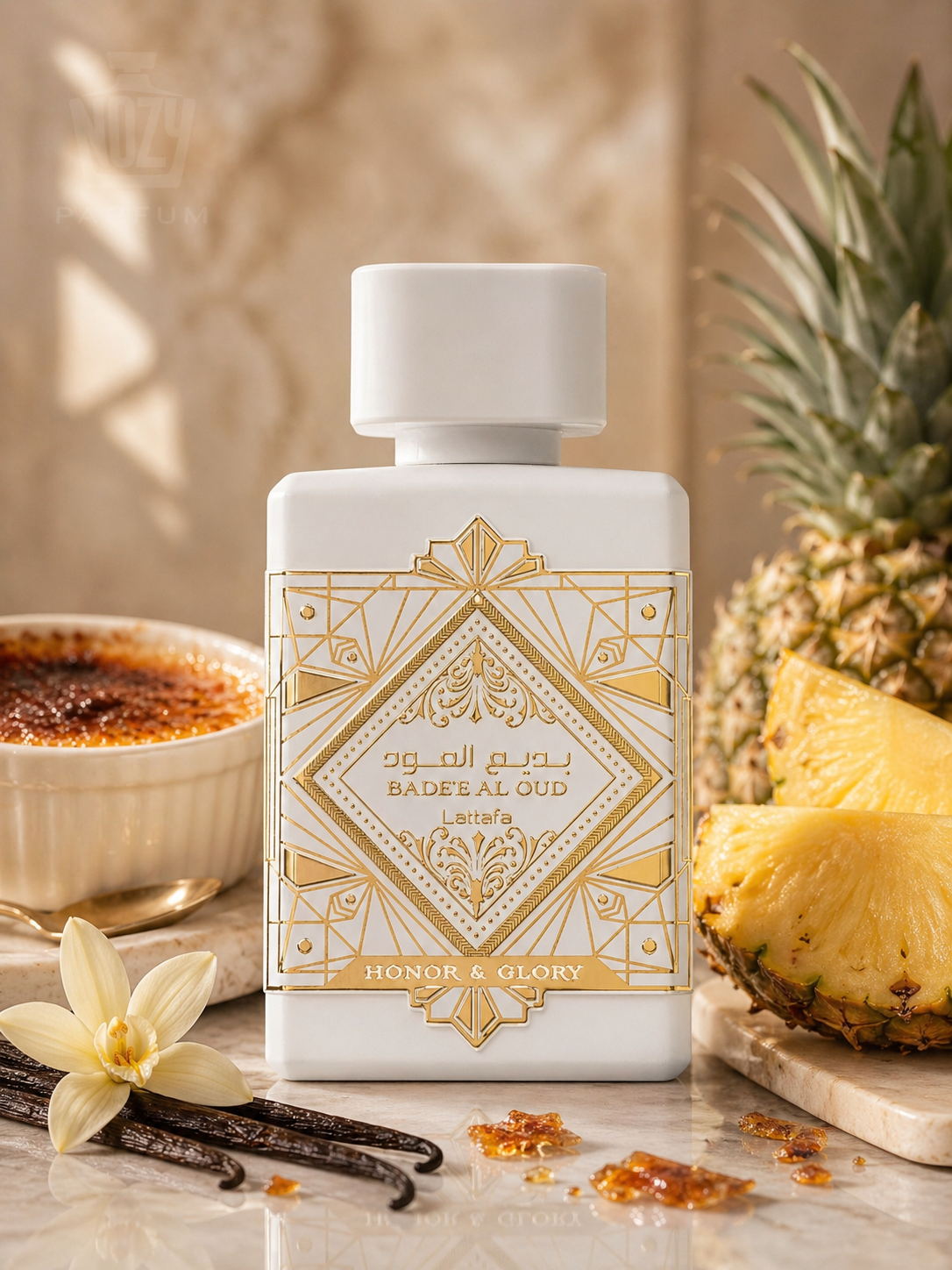 Lattafa Badee Al Oud Honor & Glory EDP 1 Édes. Fűszeres. Addiktív. A Honor & Glory egy illat, ami minden bókot magához vonz.