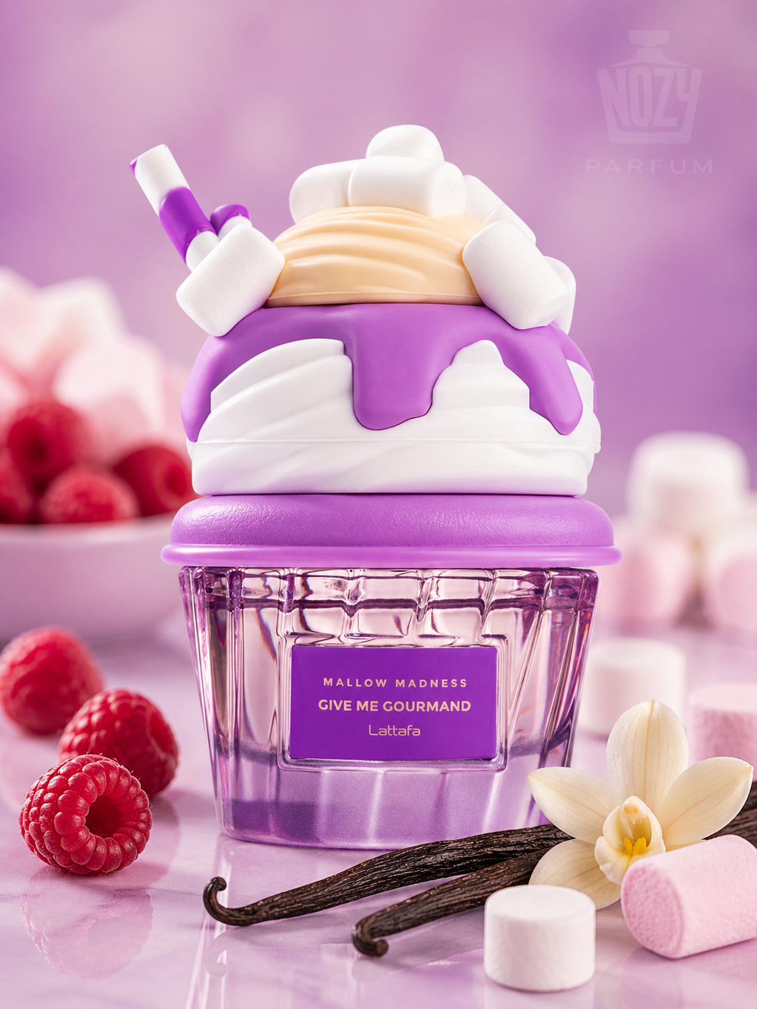 Lattafa Give Me Gourmand Mallow Madness EDP 1 Puha. Édes. Függőséget okoz. A Mallow Madness olyan, mint a kedvenc cukros álmod – illatba zárva.