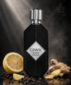 Onyx Silver Eau de Parfum – fűszeres-ámbrás férfi illat fekete borssal és tonkababbal.