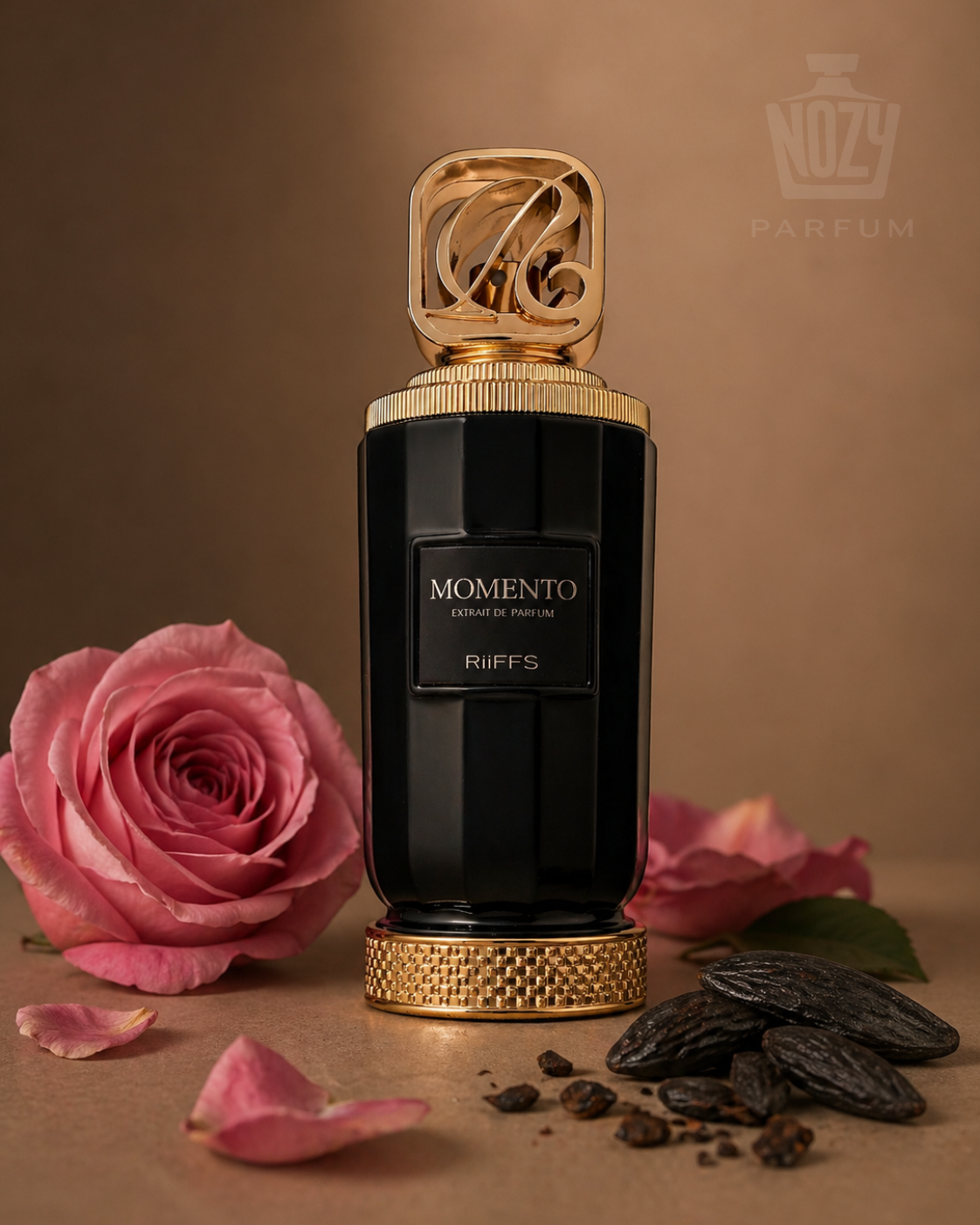 Riiffs Momento Extrait de Parfum 1 Édes. Sötét. Lehengerlő. A Momento nem kér figyelmet – automatikusan megkapja.
