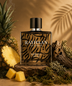 Rayhaan Imperia Eau de Parfum – friss gyümölcsös és fás-füstös férfi illat elegáns üvegben.