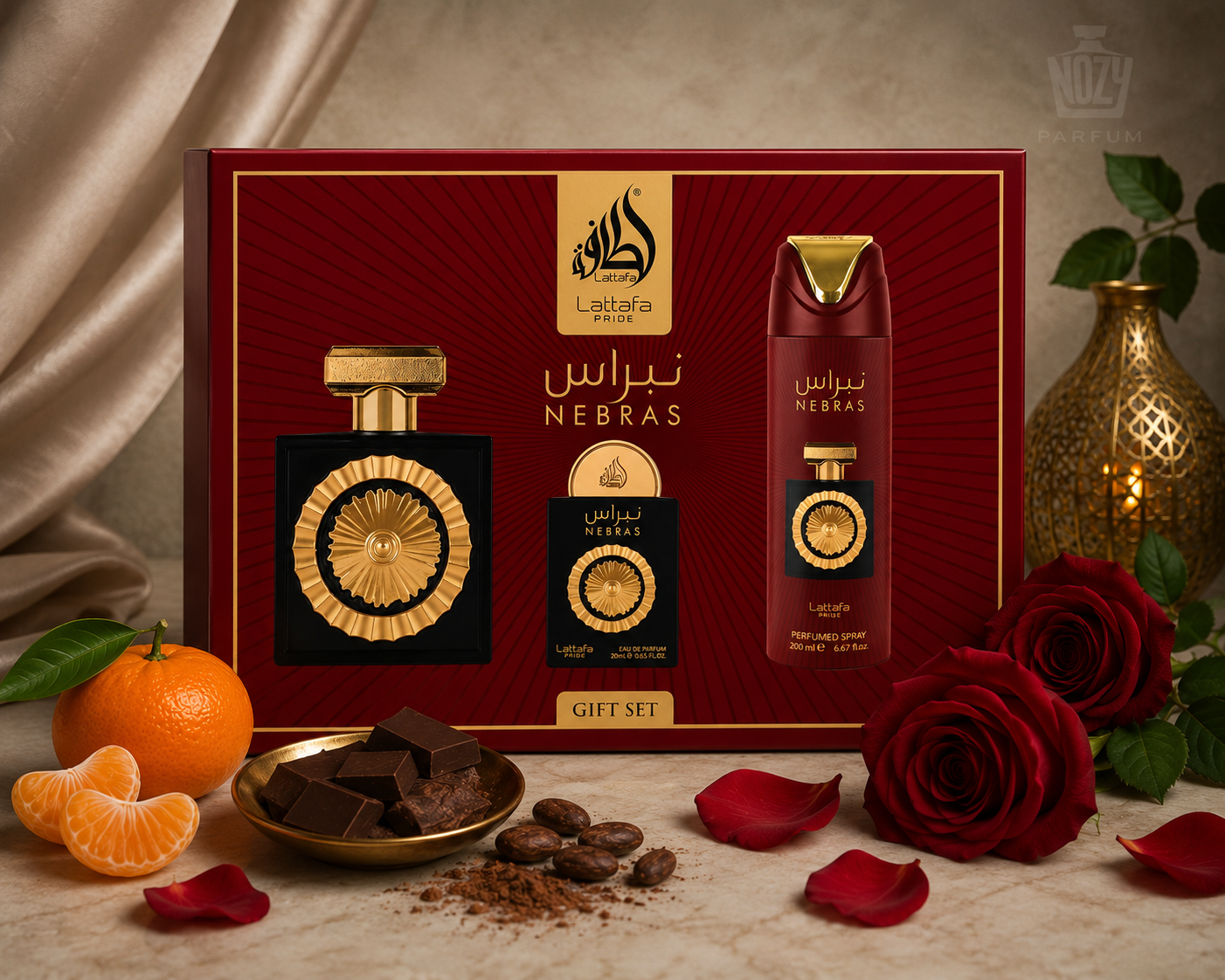 Lattafa Pride Nebras 1 Lattafa Pride Nebras Eau de Parfum – kakaós, vaníliás gourmand uniszex illat.