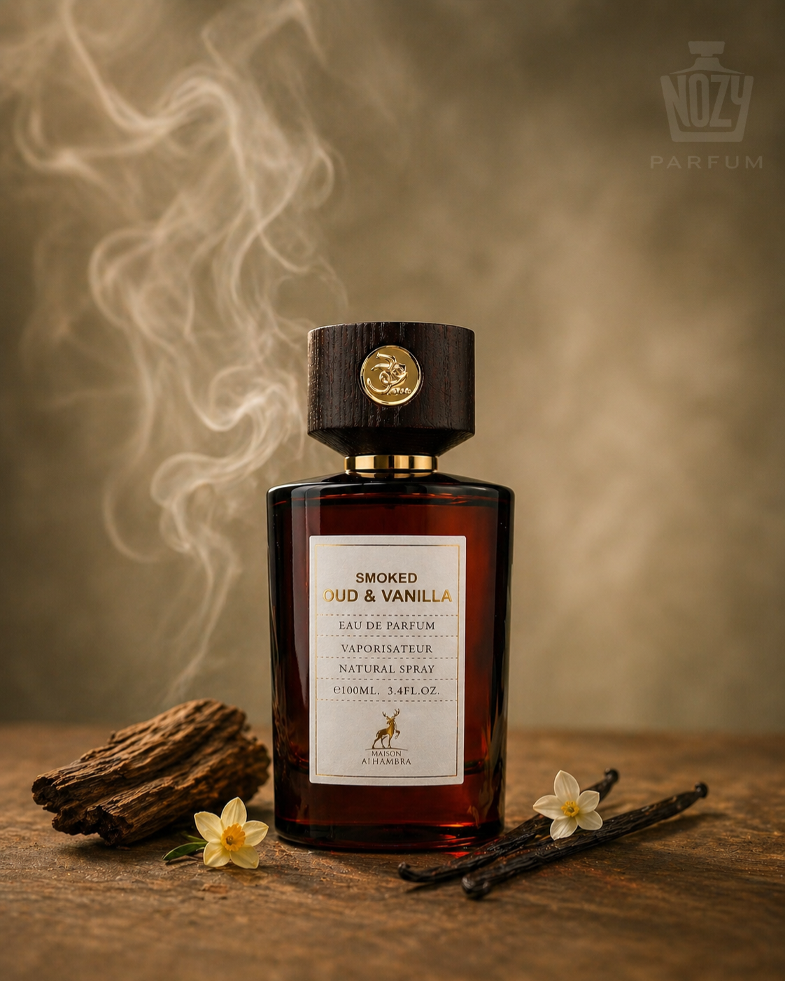Maison Alhambra Smoked Oud & Vanilla EDP 1 Maison Alhambra Smoked Oud & Vanilla Eau de Parfum – füstös oudos és vaníliás uniszex illat.