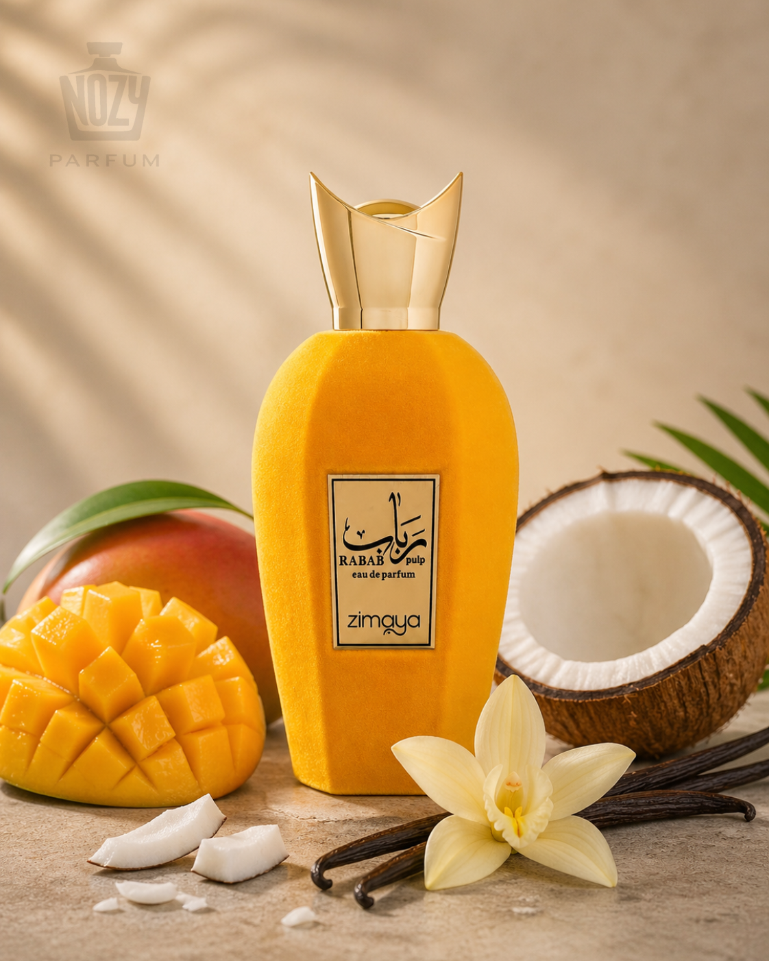 Zimaya Rabab Pulp EDP 100ml 1 Zimaya Rabab Pulp Eau de Parfum – mangós, kókuszos és vaníliás uniszex illat.