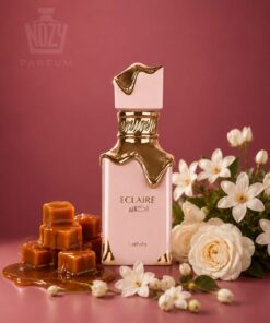 Nozy 51 Lattafa Eclaire gourmand parfüm karamellel, mézzel, vaníliával és pralinéval.