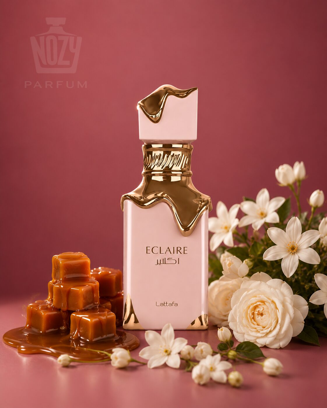 Lattafa Eclaire EDP 1 Lattafa Eclaire gourmand parfüm karamellel, mézzel, vaníliával és pralinéval.
