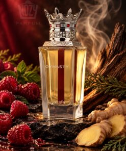 Lattafa Dynasty Eau de Parfum gyömbéres, málnás és aromás teás illatjegyekkel, elegáns keleti karakterrel.