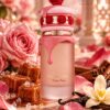 Fleuriche Bisou Rose női parfümkoncentrátum licsi, körte, török rózsa, pünkösdi rózsa, vanília, fehér pézsma és ámbra illatjegyekkel.