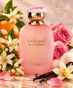 Zimaya Only You! női Eau de Parfum bergamott, narancsvirág, tubarózsa, pézsma, vanília és cédrusfa illatjegyekkel.