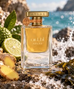 Lattafa Atlas Canyon uniszex Eau de Parfum bergamottal, citrommal, gyömbérrel, tengeri jegyekkel és ambroxánnal.