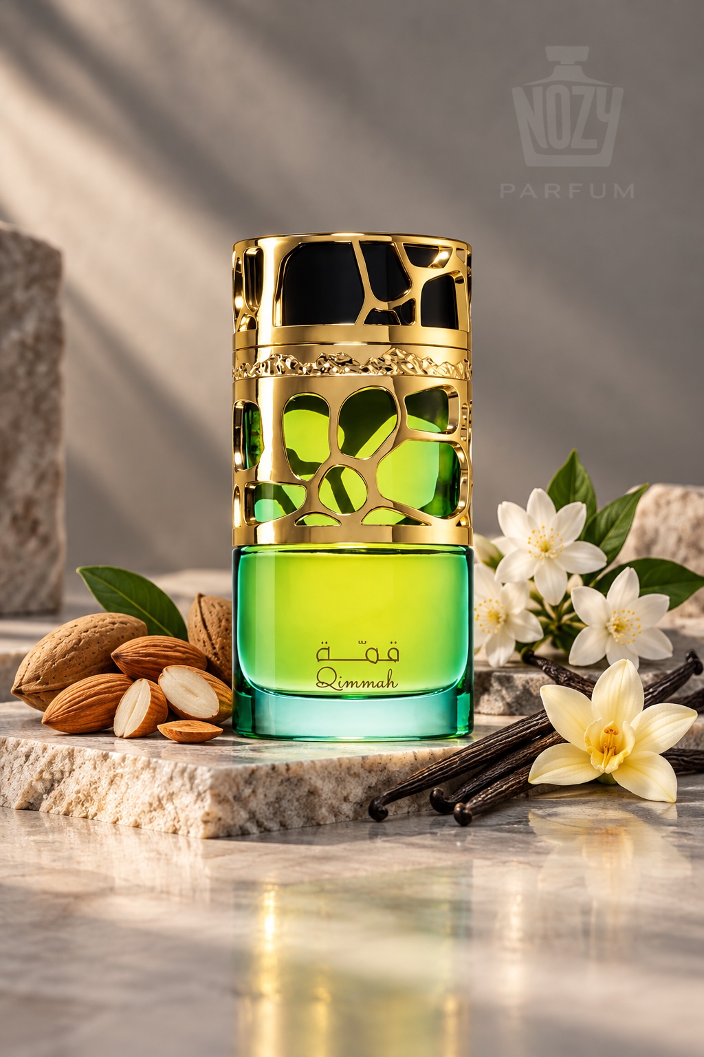 Lattafa Qimmah Eau de Parfum 1 Lattafa Qimmah for Women Eau de Parfum édes, krémes, virágos és vaníliás női illat, Good Girl inspirálta karakterrel.